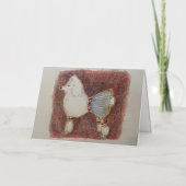 Carte d'anniversaire de caniche (Recto)