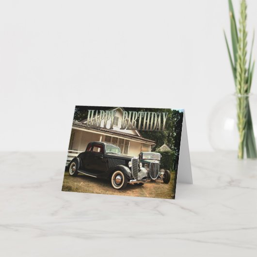 Carte d'anniversaire de canon à chaud (Devant)