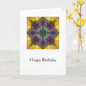 Carte d'anniversaire de Capricorne (Fleur jaune)