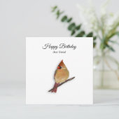 Carte d'anniversaire de Cardinal (Debout devant)