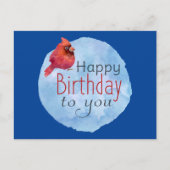 Carte d'anniversaire de cardinal (Devant)