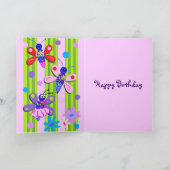 Carte d'anniversaire de caricature (Intérieur)