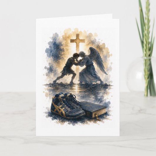Carte d'anniversaire de catch catholique faite pou (Devant)
