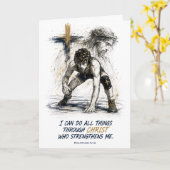 Carte d'anniversaire de catch catholique pour garç (Fleur jaune)