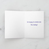 Carte d'anniversaire de célébration (Intérieur)