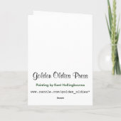 Carte d'anniversaire de chalet pittoresque (Dos)