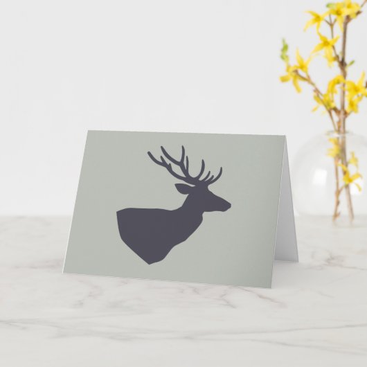 Carte d'anniversaire de chasse aux cerfs (Fleur jaune)