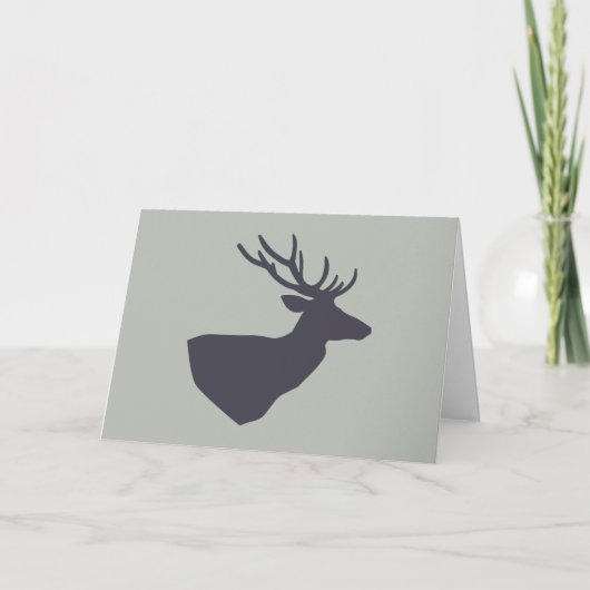 Carte d'anniversaire de chasse aux cerfs (Devant)