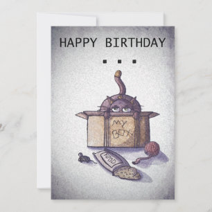 Carte d'anniversaire de chat