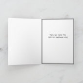 Carte d'anniversaire de chat amusant (Intérieur)