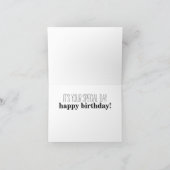 Carte d'anniversaire de chat de Carpe Diem (Intérieur)