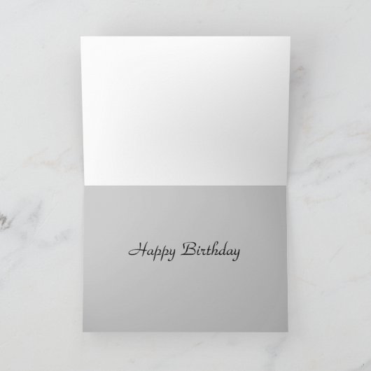 Carte d'anniversaire de chat de forêt (Intérieur)