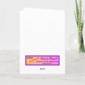 Carte d'anniversaire de chat de Siamese (Dos)