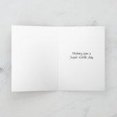 Carte d'anniversaire de chat joyeux (Intérieur)