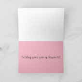 Carte d'anniversaire de chat noir et blanc adorabl (Intérieur)