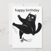 Carte d'anniversaire de chat Tabby, Chat d'anniver (Devant)