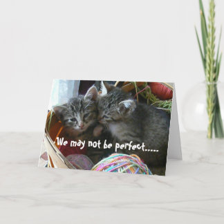 Carte d'anniversaire de chaton