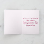 Carte d'anniversaire de chaton d'anniversaire (Intérieur)