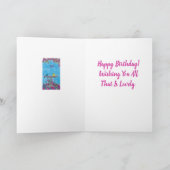 Carte d'anniversaire de chemin de jardin (Intérieur)