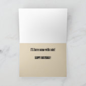 Carte d'anniversaire de cheval (Intérieur)