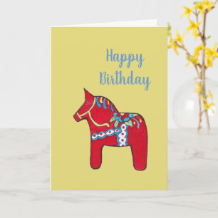 Carte d'anniversaire de cheval Dalal