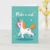 Carte d'anniversaire de cheval fantaisiste (Fleur jaune)