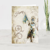 Carte d'anniversaire de Chevalier en armure (Devant)