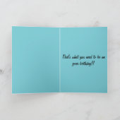 Carte d'anniversaire de chèvre (Intérieur)