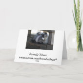 Carte d'anniversaire de chèvre (Dos)