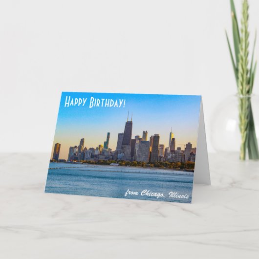 Carte d'anniversaire de Chicago (Devant)