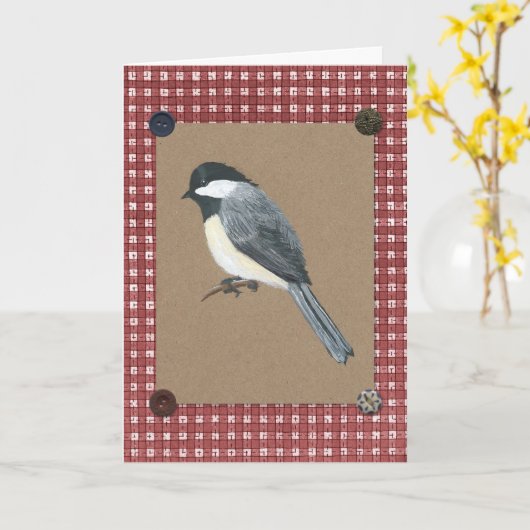 Carte d'anniversaire de Chickadee (Fleur jaune)
