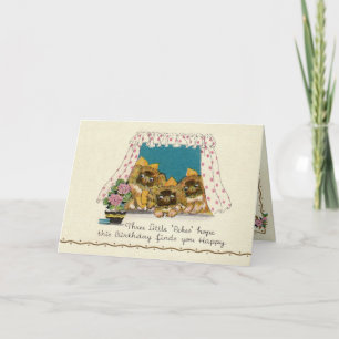 Carte d'anniversaire de chien de Pekingese