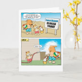 Carte d'anniversaire de chien et de chat mignonne  (Fleur jaune)