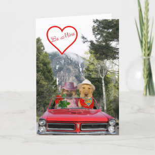 Carte d'anniversaire de chiens mignons