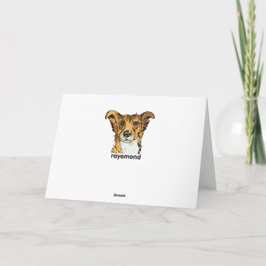 Carte d'anniversaire de chiot boxer mignonne (Dos)