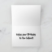 Carte d'anniversaire de chiot de Terre-Neuve (Intérieur)