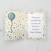Carte d'anniversaire de chiot dessin animé - Moder (Intérieur)