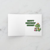 Carte d'anniversaire de Chomp Dinosaur (Intérieur)
