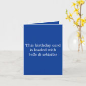 Carte d'anniversaire de cloches et sifflets (Fleur jaune)