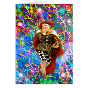 Carte d'anniversaire de Clown Troubadour