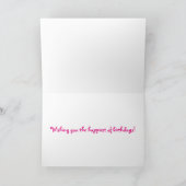 Carte d'anniversaire de colibri "de nectar doux" (Intérieur)