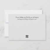 Carte d'anniversaire de colibri et de fleurs (Dos)