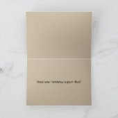 Carte d'anniversaire de collage de chat (Intérieur)