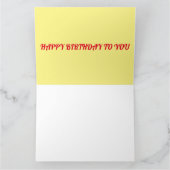 Carte d'anniversaire de conception abstraite mixte (Intérieur)
