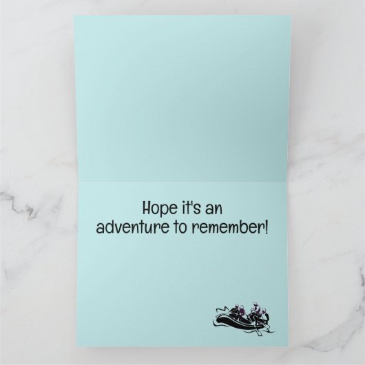 Carte d'anniversaire de conception du Rafting d'ea (Intérieur)