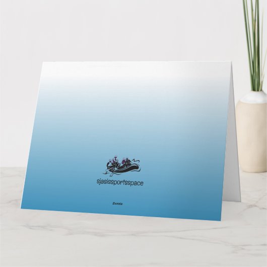 Carte d'anniversaire de conception du Rafting d'ea (Dos)