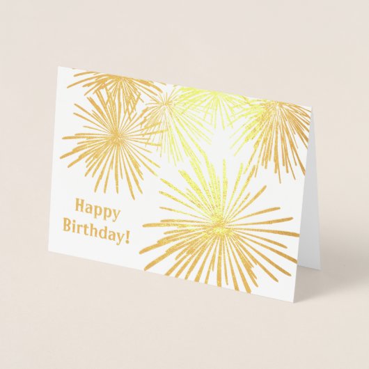 Carte d'anniversaire de conception Fireworks (Devant)