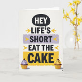 Carte d'anniversaire de confiserie sucrée (Fleur jaune)