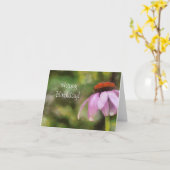 Carte d'anniversaire de Confleur violet (Fleur jaune)
