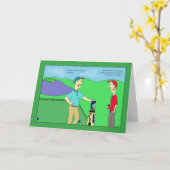 Carte d'anniversaire de conseil de golf (Fleur jaune)